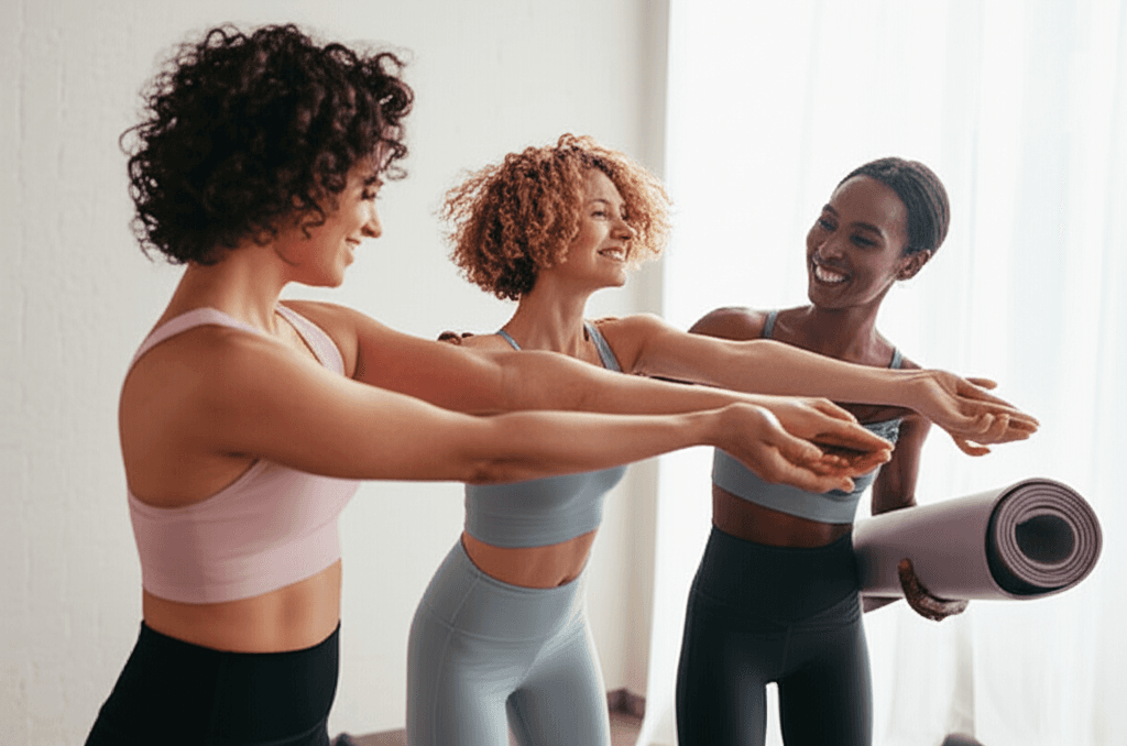 Mulheres apoiando umas às outras durante a menopausa